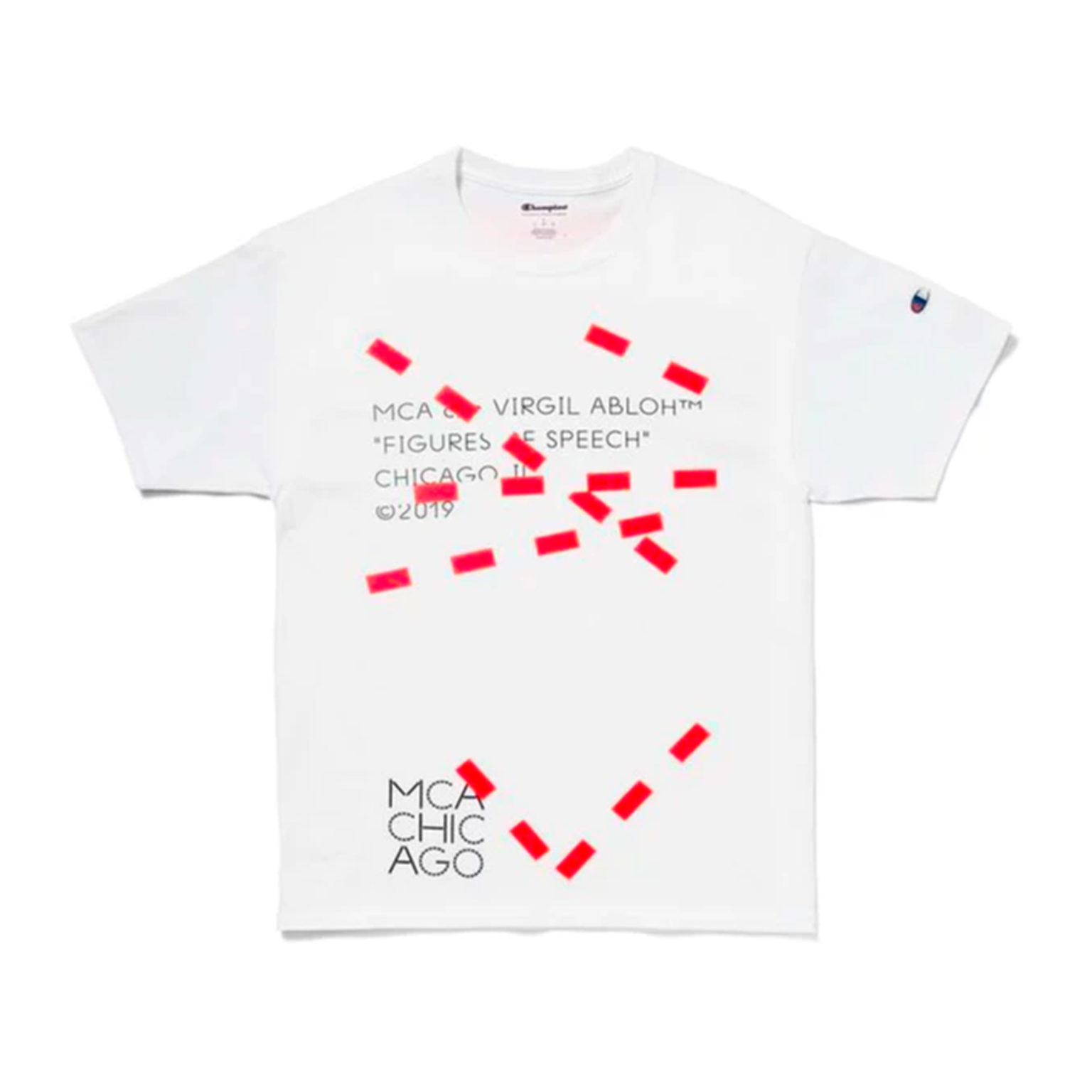 Virgil Abloh MCA Figures of Speech Lines Tee White SIGNL Shop